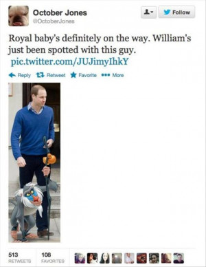 20 Funny Twitter Quotes About The Royal Baby