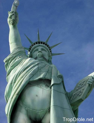 la statue de la liberté est une coquine !