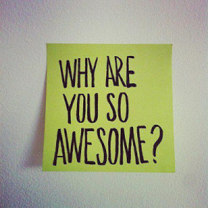 Why are you so awesome ?
