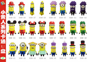 ... usb stick funny, minion usb flash drive paypal, 8GB whole sale toy usb