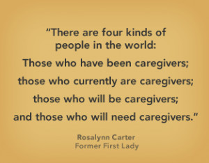 ... and those who will need caregivers.