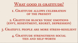 What Good is Gratitude?