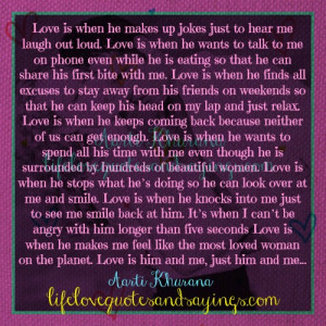 love is when he makes up jokes just to hear me laugh out loud love is ...