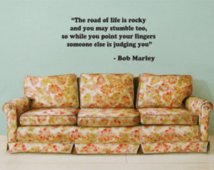 BOB MARLEY Quote Decal Wall Sticker Vinyl reggae rasta jamaica one ...