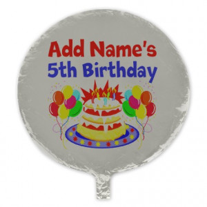 Happy 5th Birthday Button | Happy 5th Birthday Buttons, Pins, & Badges ...