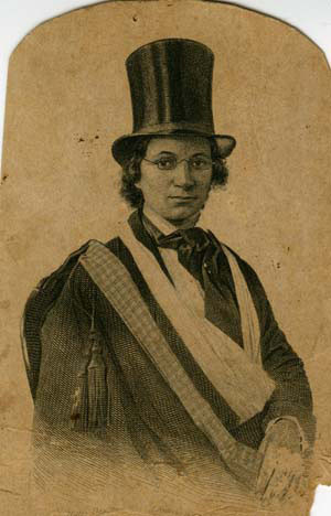 ... Ellen Craft dressed as a man, in the spirit of her escape from slavery