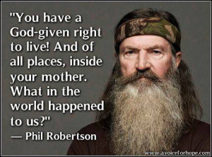 Oh, by the way, since Phil Robertson is supposed to be such an awful ...