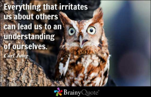 Everything that irritates us about others can lead us to an ...