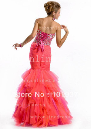 Lace Up Corset Prom Dresses