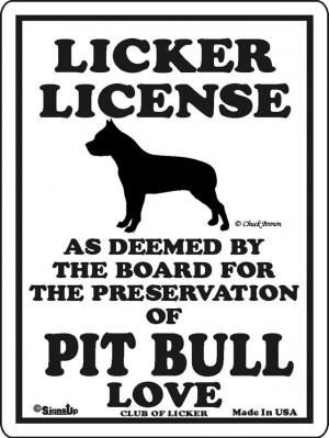 Pit Bull licker