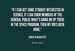 Christa McAuliffe Quotes