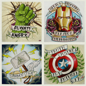Avengers, Assemble! Collect all 4 prints here, or get one mega print!