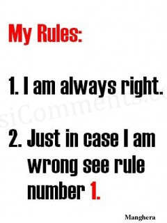 My rules