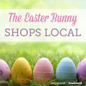 The Easter Bunny shops local! #ShopLocal #Easter