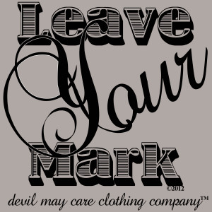 Journal entry no. 373 (leave your mark)