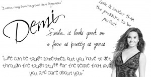 Demi Lovato Background by FluffinMuffin