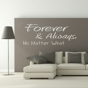 Family Quotes Wall Decals | Forever Quote wall sticker