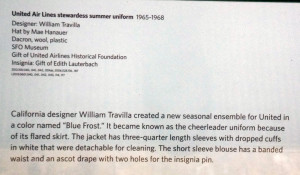 United Airlines Flight Attendant Cabin Service Display at San ...