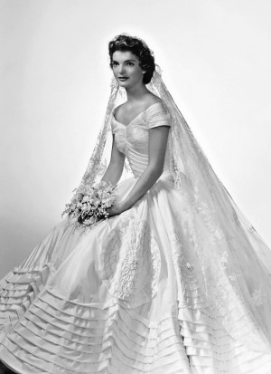 Jacqueline Bouvier Kennedy's Wedding Dress and Veil