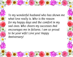 Happy Anniversary Quotes Wife to Husband