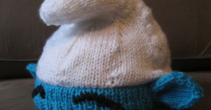 Smurf hat ♪ ♪ … #inspiration_knit #diy GB