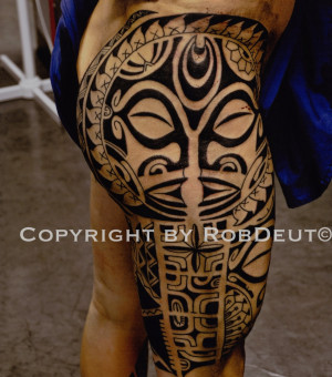 Polynesian Tribal Arm Tattoos