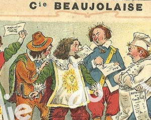Chromolithograph Funny French Quote s Musketeer Trade Card ...