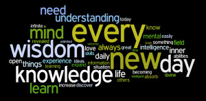 knowledge and wisdom affirmations wordle