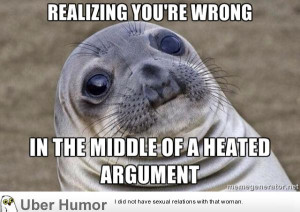 It’s so hard to admit when things get personal