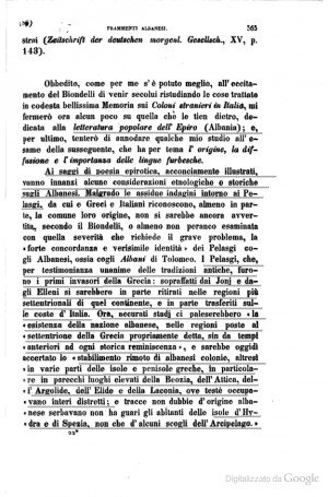 Lettura popolare dell Epiro ( albania)