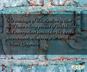 The message of this election is that