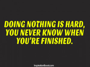 Doing Nothing Quotes