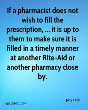 If A Pharmacist Does Not Wish To Fill The Prescription It Is Up