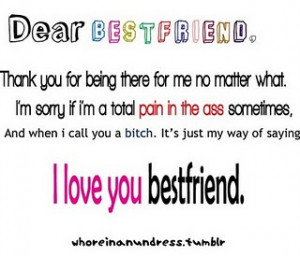 Dear best friend