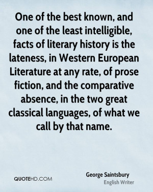 , facts of literary history is the lateness, in Western European ...