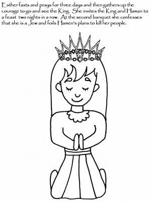 Esther coloring book pages