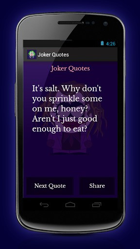 Joker Comic Quotes Joker's body count = 1