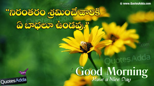 Telugu Nice Good Morning Quotations with Wallpapers