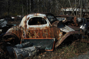 ... salvage yards and barn finds left and collection of old salvage yards