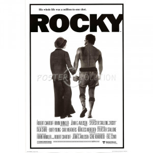 Rocky Movie (Rocky & Adrian, Credits) Poster Print - 24x36