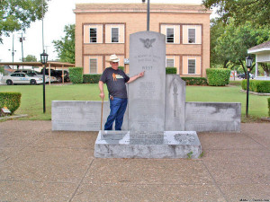 Me at the Veterans Monument in West, Tx.