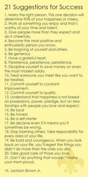21 Steps for Success
