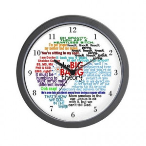 Big Bang Gifts > Big Bang Living Room > Big Bang Quotes Wall Clock