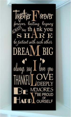 Beautiful 10x24 wooden board sign with subway art quote..Together ...