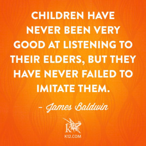 Teacher Quotes About Children Children Learning James Baldwin Quotes ...