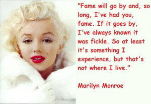 marilyn monroe quotes and sayings about life