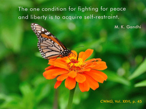 Mahatma Gandhi Quote on Peace