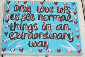 Extraordinary Love Quote on 8x10 Canvas