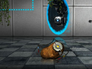 Portal 2 Glados Wallpaper Glados as a potato jpg