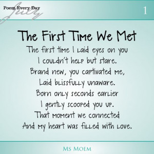 the first time we met | poem about meeting your baby for the first ...